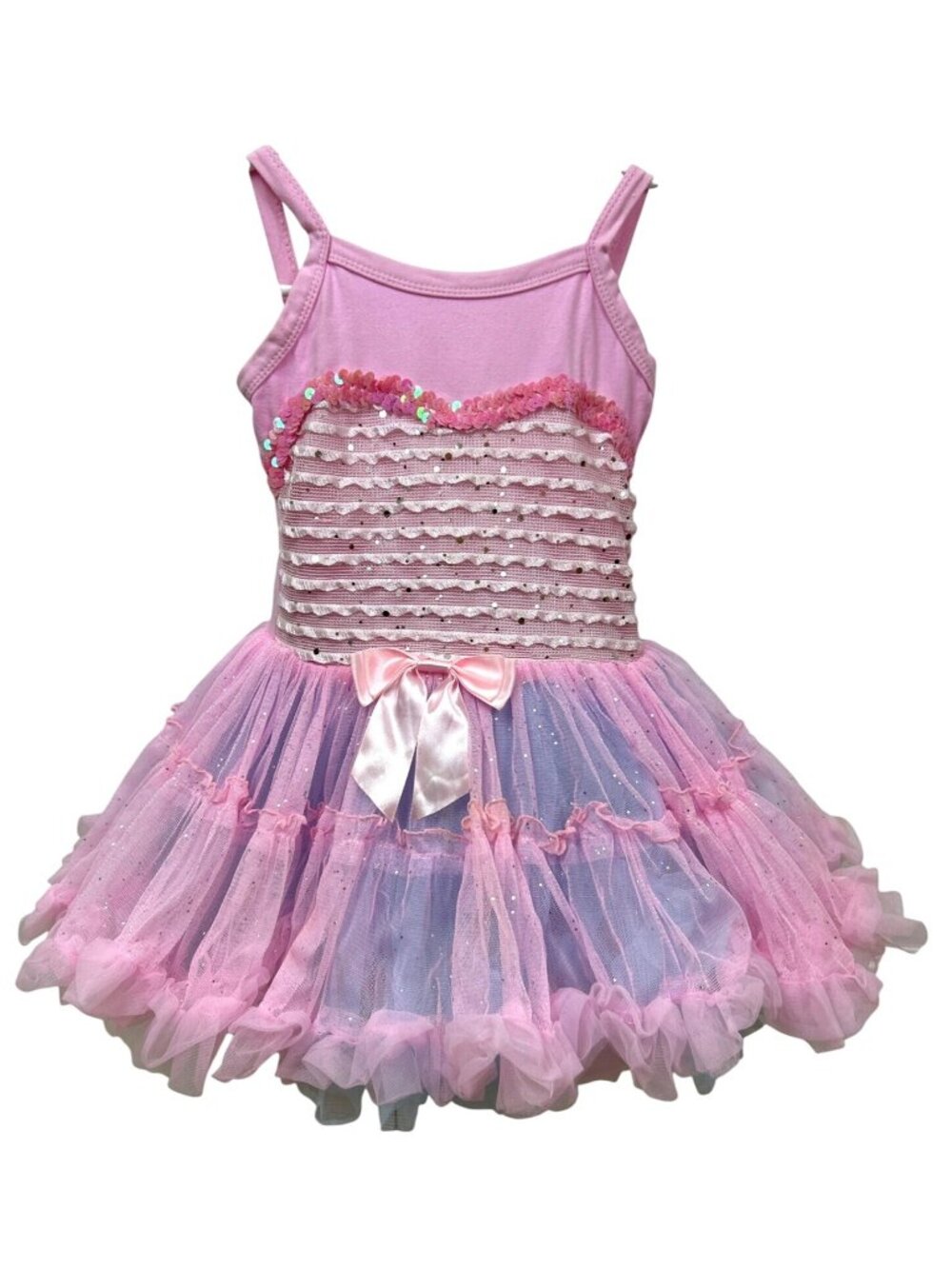 Popatu Girl's 1 Yr Tutu Dress Pink Blue Sequin Party Ballet Birthday Dress